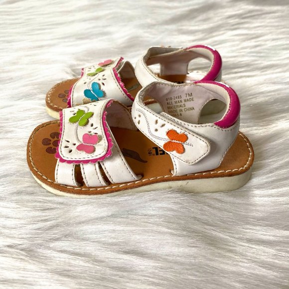 Rachel Shoes Little Girls Butterfly Sandals Sz 7 - Picture 3 of 5